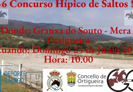 Ortigueira celebra este domingo a 36ª edición do seu Concurso Hípico de Saltos na Granxa do Souto